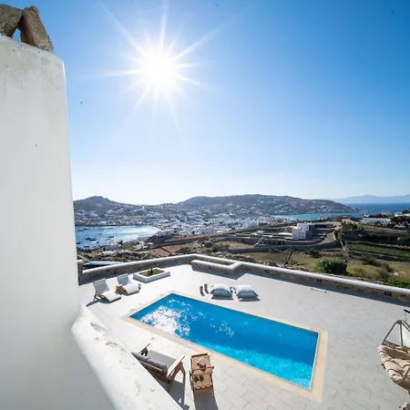 Mykonos Sympatico, Private Pool & Sea Vistas Pszarú